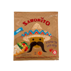 עלי טורטיה מחיטה מלאה 6 יחידות בשקית