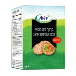 קרקר אורגני כוסמין מלא ושומשום AVIV - במקום לחם